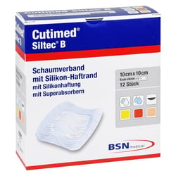 Cutimed Siltec B 10x10 cm BSN medical