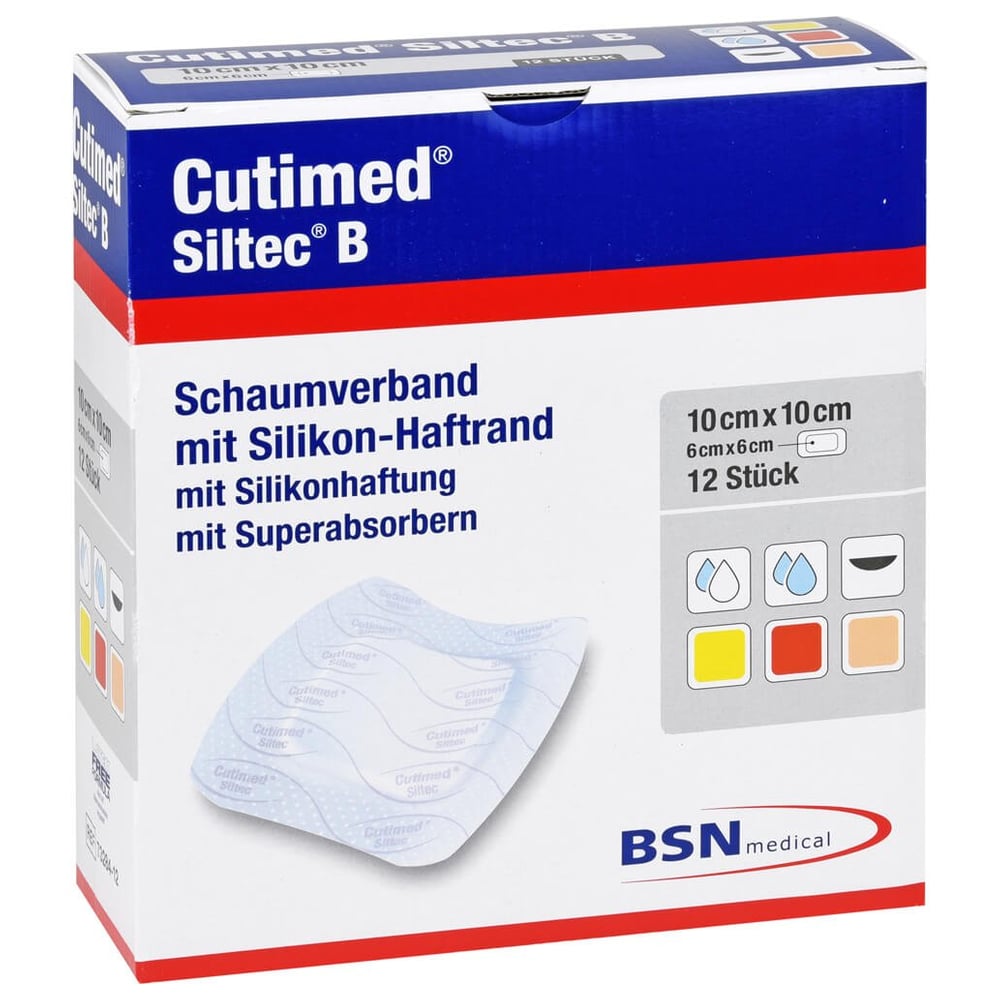 Cutimed Siltec B 10x10cm