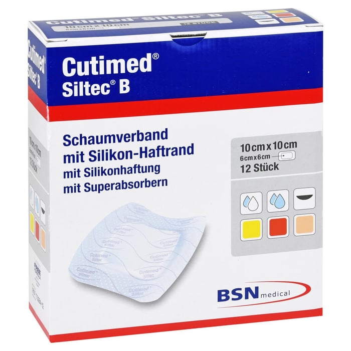 Cutimed Siltec B 10x10cm