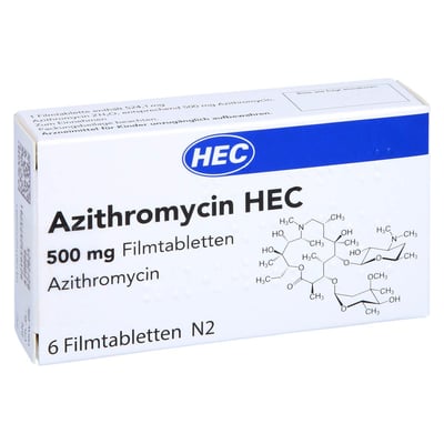 Azithromycin HEC 500 mg Produktbild 1