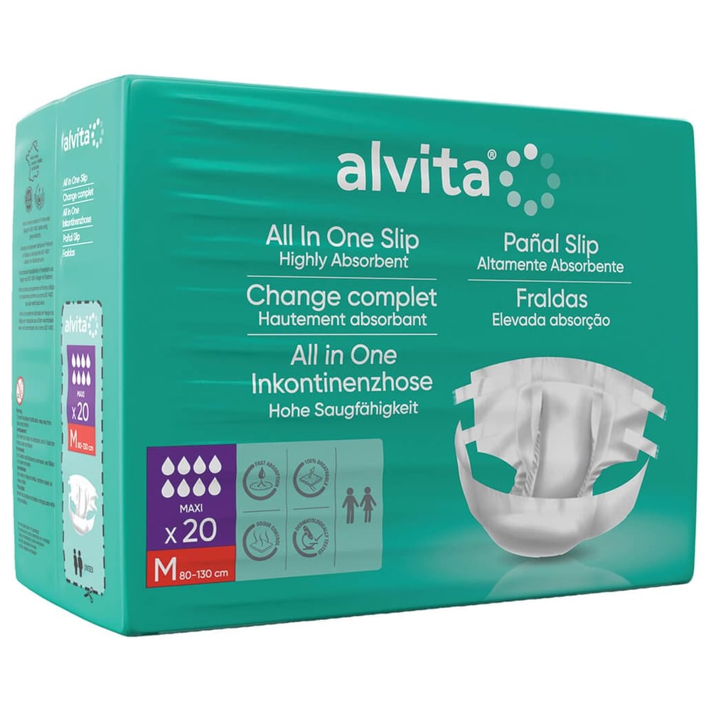 Alvita All-in-One Inkontinenzhose Maxi Medium Nach