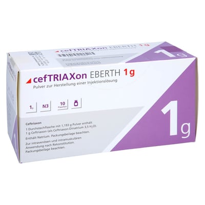 Ceftriaxon Eberth 1.0 g Pulver