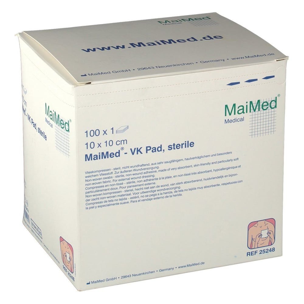 Maimed Vk Pad Vlieskompressen steril 10x10 cm