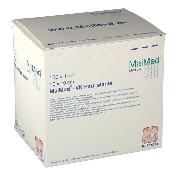 Maimed Vk Pad Vlieskompressen steril 10x10 cm