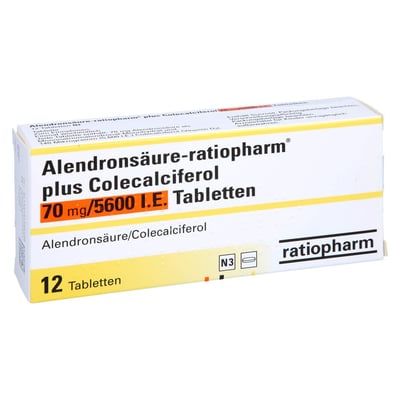 Alendronsäure-ratiopharm plus Colecalciferol 70 mg/5600 I.E.