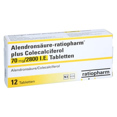 Alendronsäure-ratiopharm plus Colecalciferol 70 mg/2800 I.E.