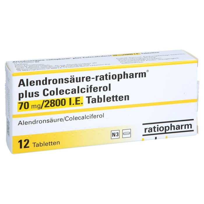 Alendronsäure-ratiopharm plus Colecalciferol 70mg/2800 I.E.