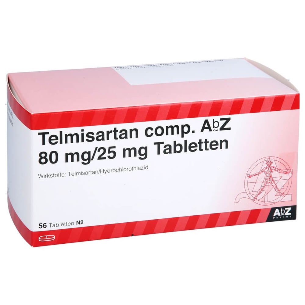 Telmisartan comp. AbZ 80 mg/25 mg
