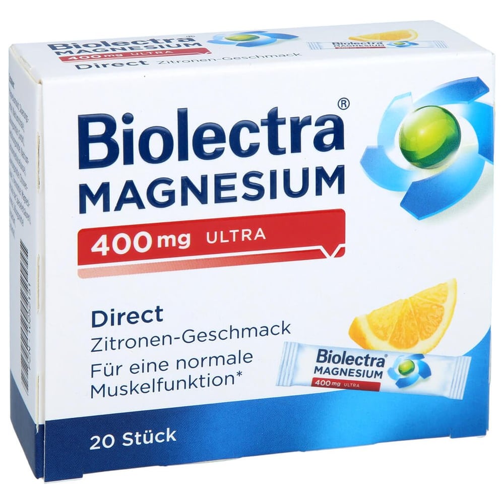 Biolectra Magnesium 400mg Ultra Direct Zitrone