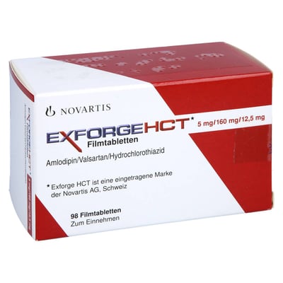 Exforge HCT 5 mg/160 mg/12,5 mg