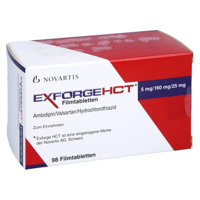 Exforge HCT 5 mg/160 mg/25 mg