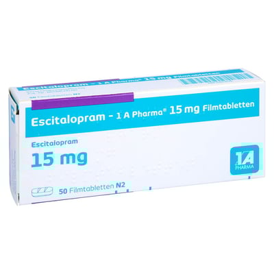 Escitalopram - 1 A Pharma 15 mg Filmtabletten