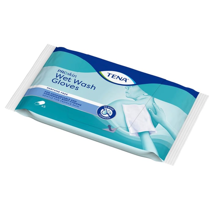 TENA Wet Wash Glove Pf