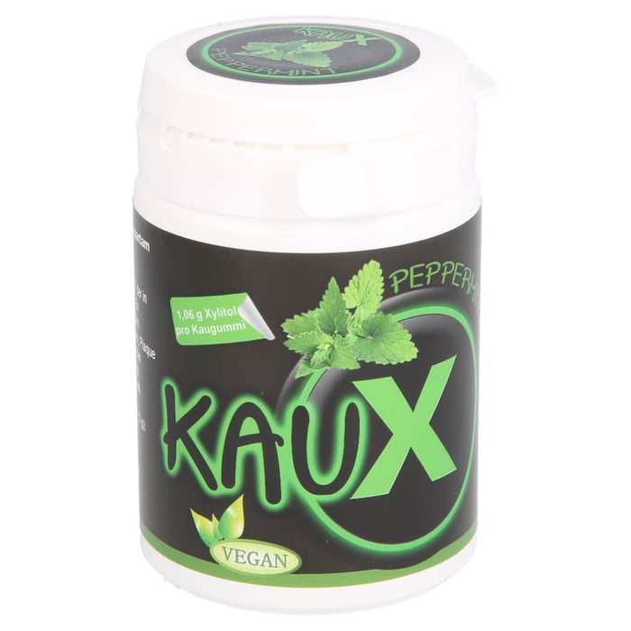 kauX Zahnpflegekaugummi peppermint mit Xylitol
