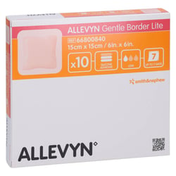 Allevyn Gentle Border Lite 15x15 cm Schaumverband