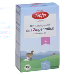 Töpfer Bio Anfangsnahrung auf Ziegenmilchbasis 1