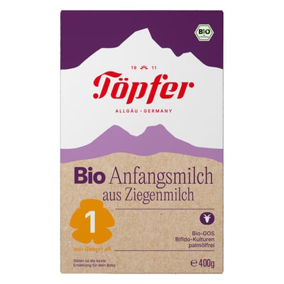 Töpfer Bio Anfangsnahrung auf Ziegenmilchbasis 1 Produktbild 1