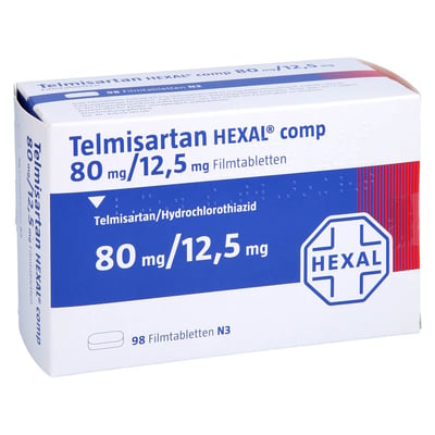 Telmisartan HEXAL comp 80 mg/12,5 mg
