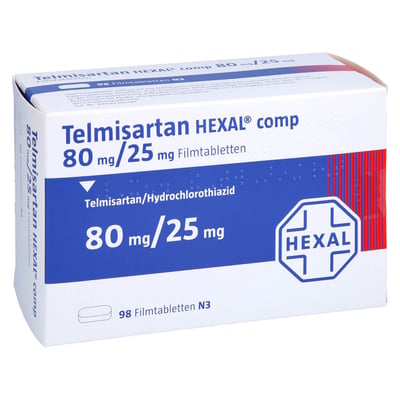 Telmisartan HEXAL comp 80 mg/25 mg