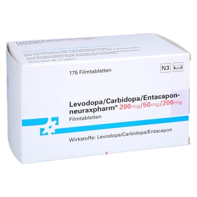 Levodopa/Carbidopa/Entacapon-neuraxpharm 200 mg/50 mg/200 mg