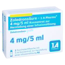 Zoledronsaeure - 1 A Pharma 4 mg/5 ml Kon.Her.Inlg