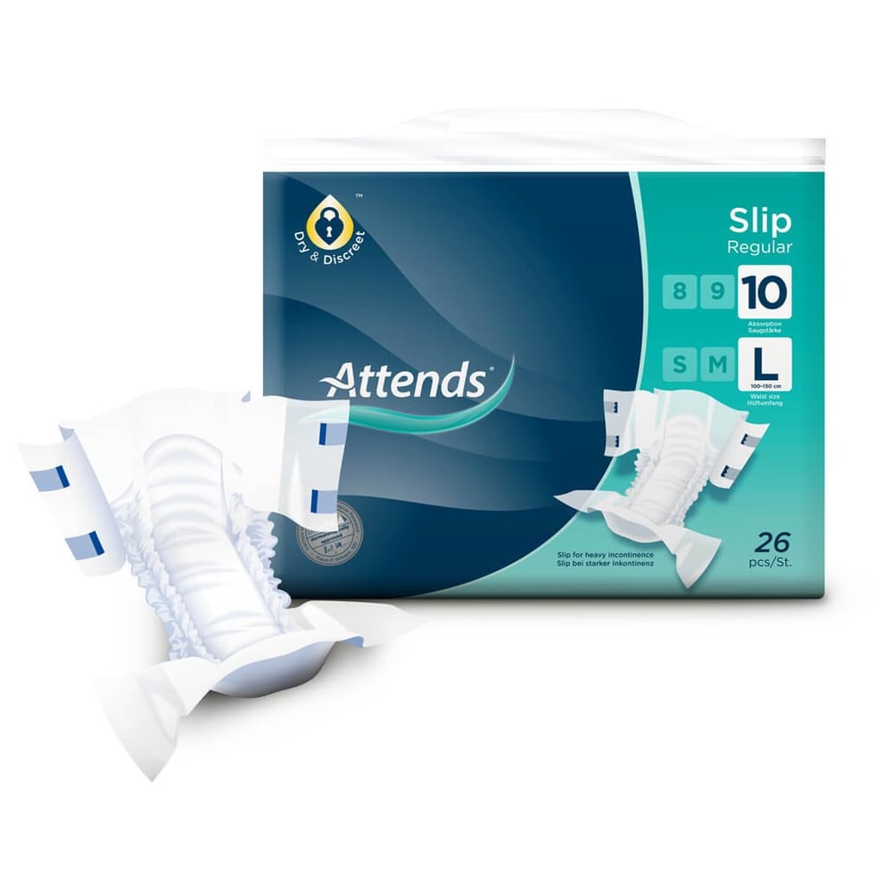 Attends Slip Regular 10 Large