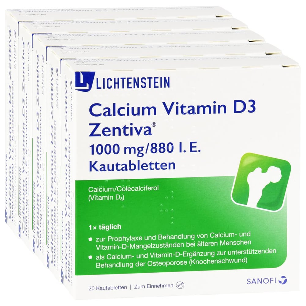 Calcium Vitamin D3 Zentiva 1000 mg/880 I.E.