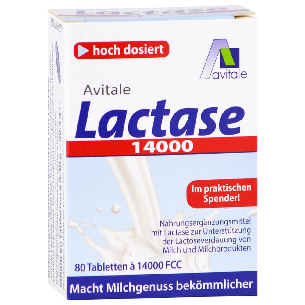 Lactase 14000 FCC Tabletten im Spender