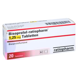 Bisoprolol-ratiopharm 1,25 mg