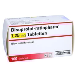 Bisoprolol-ratiopharm 1,25 mg