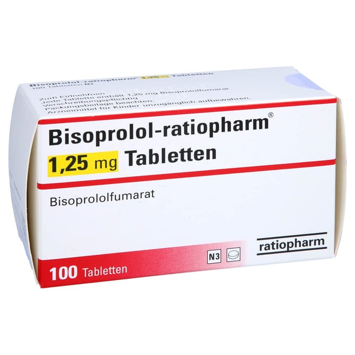 Bisoprolol-ratiopharm 1,25mg