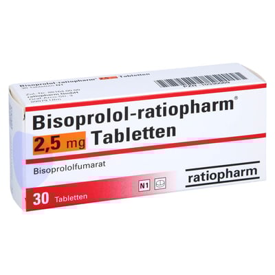Bisoprolol-ratiopharm 2,5 mg