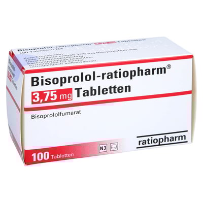 Bisoprolol-ratiopharm 3,75 mg