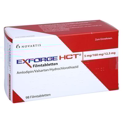 Exforge HCT 5 mg/160 mg/12,5 mg