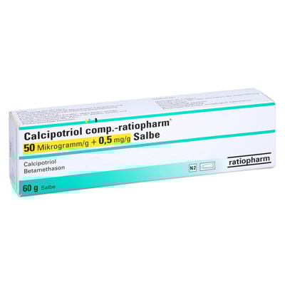 Calcipotriol comp.-ratiopharm 50 Mikrogramm/g + 0,5 mg/g