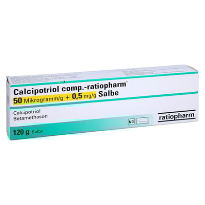 Calcipotriol comp.-ratiopharm 50 Mikrogramm/g + 0,5 mg/g
