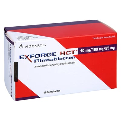 Exforge HCT 10 mg/160 mg/25 mg