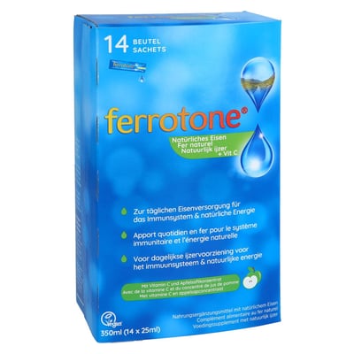 Ferrotone Eisen mit Apfel