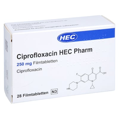 Ciprofloxacin HEC Pharm 250 mg