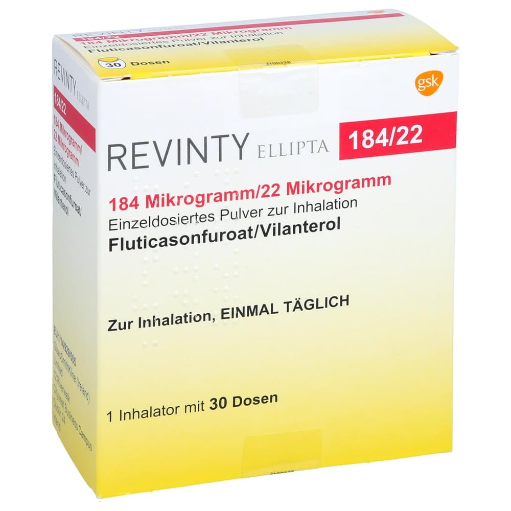 Revinty Ellipta 184ug/22ug ed.Pul.Inh. 30ED