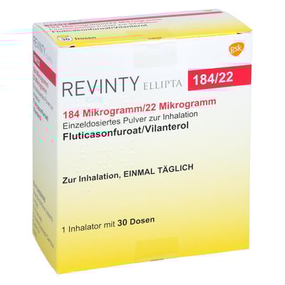Revinty Ellipta 184ug/22ug ed.Pul.Inh. 30ED