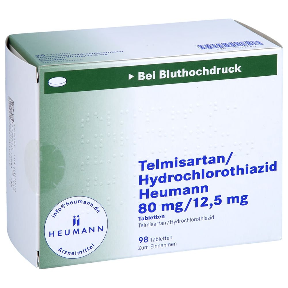 Telmisartan/Hydrochlorothiazid Heumann 80 mg/12,5 mg