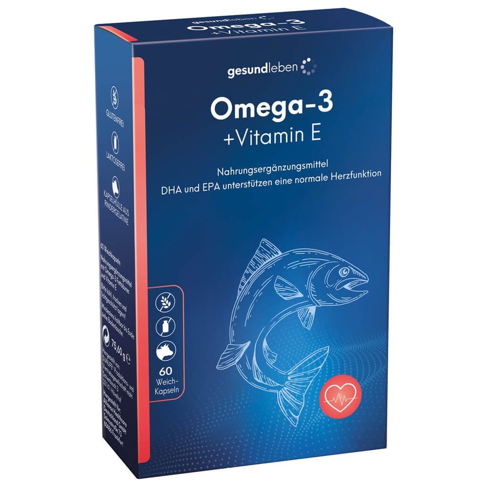 Gesund Leben Omega-3 1.000 mg Kapseln+Vitamin E