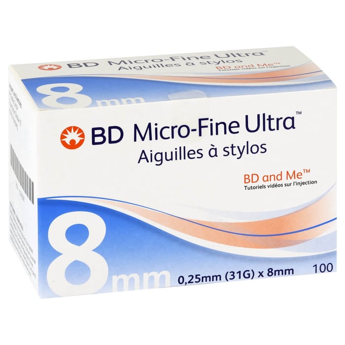 Bd Micro-fine Ultra Pen-Nadeln 0,25x8 mm 31 G
