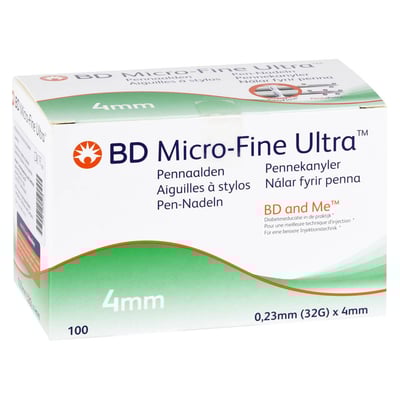 Bd Micro-fine Ultra Pen-Nadeln 0,23x4 mm 32 G