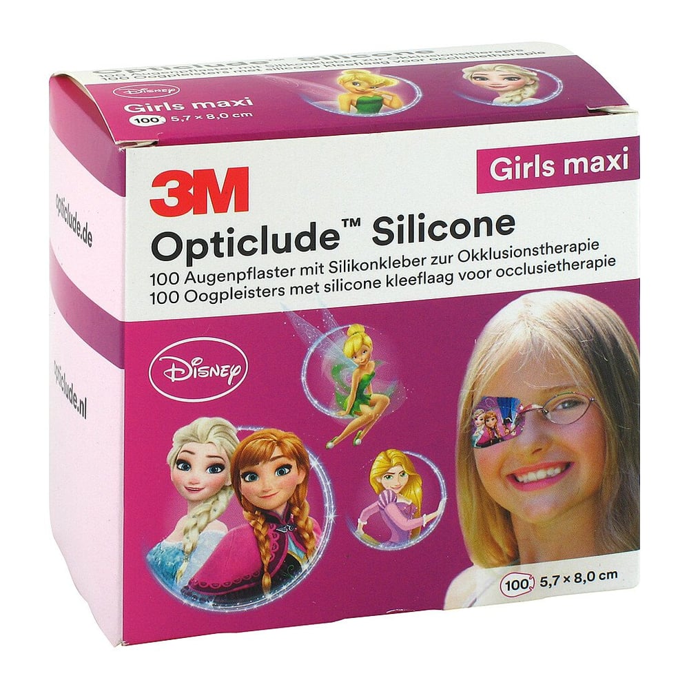 Opticlude 3M Silicone Disney Girls Maxi 5.7x8cm