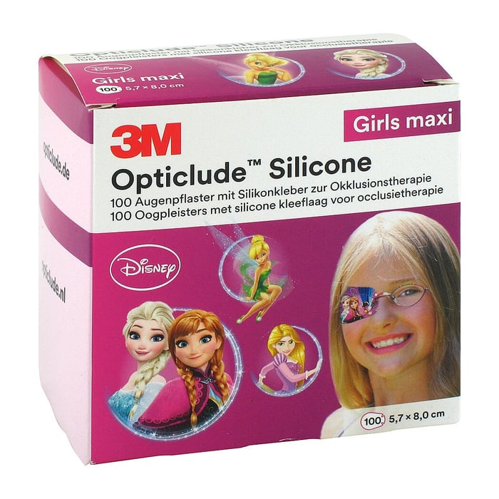 Opticlude 3M Silicone Disney Girls Maxi 5.7x8cm