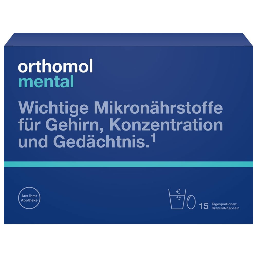 Orthomol Mental Granulat+Kapseln 15 Tagesportionen