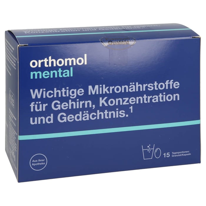 Orthomol Mental Granulat+Kapseln 15 Tagesportionen