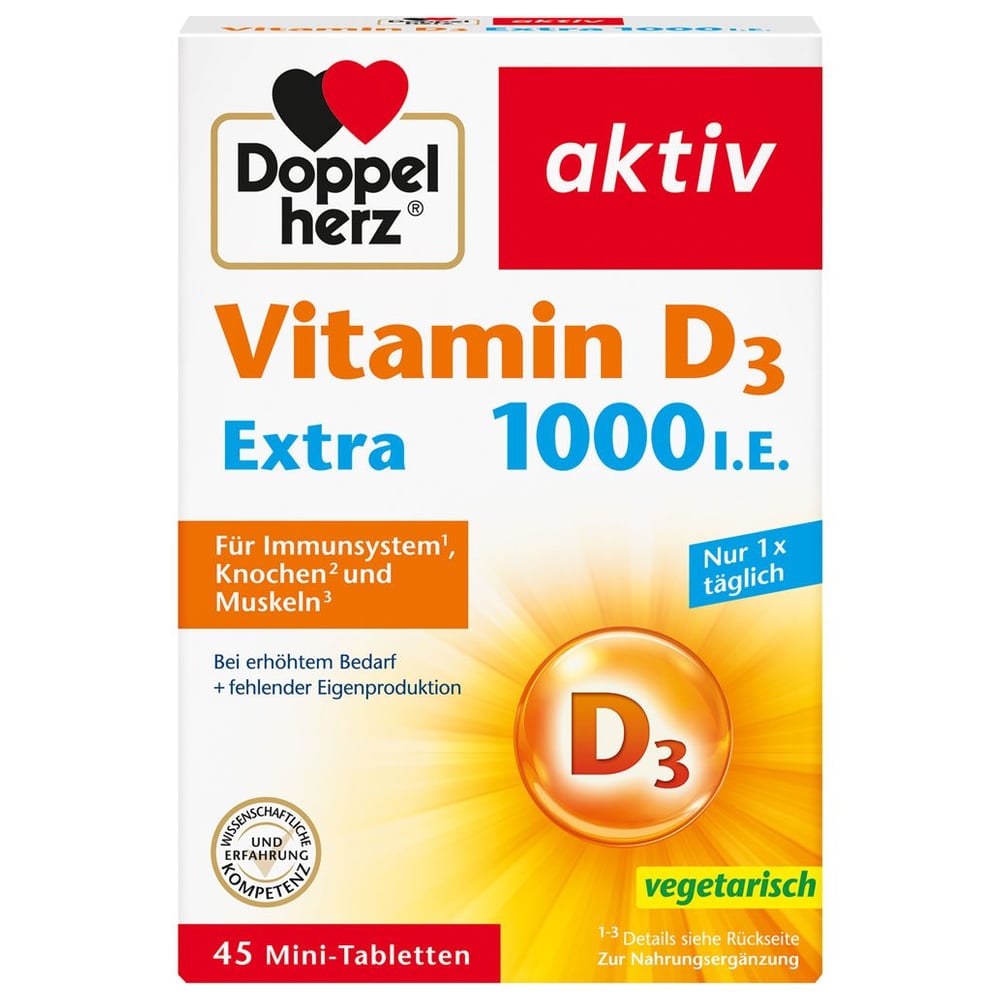 Doppelherz Vitamin D3 1000 I.E. Extra